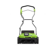 Greenworks Tools Arieggiatore A Batteria Li-Ion 40 V, 35 Cm Larghezza Di Lavoro, 3600 Rpm, Verde