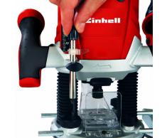 Einhell TE-RO 1255 E Fresatrice verticale (230-240 V, 1200 W, giri min. 11000-30000, prof. max 55 mm, fresa a profilo max 30 mm, pinza serraggio 6/8 mm, incl. Guida parallela)