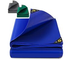 KESSER® Telone Premium con occhielli, 650 g/m² PVC impermeabile e antistrappo - telone di alta qualità universale per camion, piscina, mobili da giardino in legno - copertura, telone protettivo