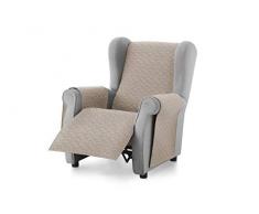 Textilhome - Copridivano 1 Posti/Poltrona CIRCUS - Copri Divano Protector trapuntato per Cani/Gatti. Colore Beige