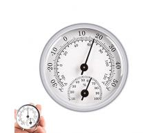 Olakin Thermometer Hygrometer, Termoigrometro Analogico, Termometro e Igrometro da Parete, Temperatura di Misurazione e Umidità Ampiamente utilizzate in Case, Uffici, Officine