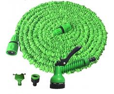 Tubo da giardino retrattile 50FT / 15m pistola a spruzzo con 7 diverse funzioni Può essere utilizzato per il lavaggio dellauto, lirrigazione, lirrigazione, la pulizia del prato (15)