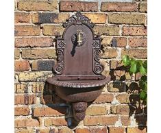 CLGarden Fontana da Giardino a Muro WB1 con lavandino nel Design nostalgico per connessione al Tubo d’irrigazione o Direttamente al acquedotto