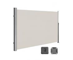 SONGMICS Tenda Laterale 200 x 350 cm (A x L), per Balcone e Terrazzo, Protezione Privacy, Parasole, Separatore, Beige GSA205E