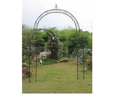 Arco da Giardino Arco da giardino Giardino in ferro battuto Giardino Padiglione con curve aggraziate Adatto per le piante rampicanti Adatto per le piante di arrampicata Viti rose Vines Getti allapert