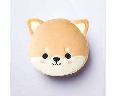 Puckator CUSH230, Cuscino da Viaggio con Maschera Relaxeazzz - Cane Shiba - Animali Dolci