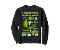 Trinciatrice divertente per la cura dellerba del paesaggista Felpa