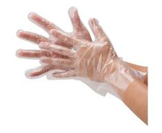 IMIKEYA 100pcs Guanti di Plastica Usa E Getta Guanti in Polietilene Guanti Sterili di Sicurezza Guanti per Preparazione Alimenti Usa E Getta per Cucinare Manipolare Gli Alimenti Barbecue