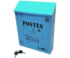 Cassetta Della Posta da Parete Cassette Postali Cassetta postale antica americana retrò Cassetta delle lettere Cassetta delle lettere Cassetta delle lettere multiuso Cassetta delle lettere antipioggi