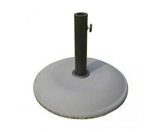 Papillon Base per Ombrellone Tonda in Cemento - Misura Diametro 40 Cm - Peso 16 kg
