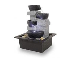 Kiom Fontana da Tavolo da Interno Fontana Decorativa FoQuadrato con LED 10863