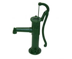 Xclou pompa in ghisa, wassse pompa rotondo flangia Fontana pompe, Verde, 47 x 15 x 70 cm