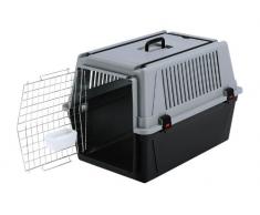 Ferplast Trasportino per cani di taglia media ATLAS 40 PROFESSIONAL, Box per trasporto animali Porta in acciaio plasticato, Sistema di chiusura di sicurezza, Griglie Arerazione, 49 x 68 x h 45,5 cm