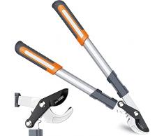 AIRAJ Cesoie Troncarami Potatura Professionale 50cm, troncarami Leggeri, Lame Affilate SK-5, Per Tagliare Legno Fresco Fino A Ø 30mm, Forbice Bypass Con Manico Robusto