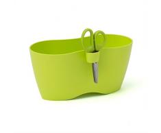 Vaso Doppio Per Erbe Aromatiche Con Forbice Serie Cube Limes Dublo 2,3 Lt Colore: Lime