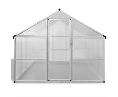 Festnight Serra Giardino-orto Serra in Alluminio Rinforzato con Struttura Base 9,025 mq