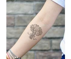 Tatuaggi Temporanei Un mazzo di fiori (2 Pezzi) - OhMyTat