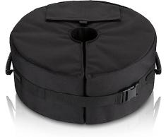 Flagest Base per Ombrellone Peso - Regolabile Base per Ombrellone con Apertura Laterale - Peso per Ombrellone da Esterno Giardino Patio per Tutti i Tipi di Ombrellone- Sacchi di Sabbia Fino a 40 kg
