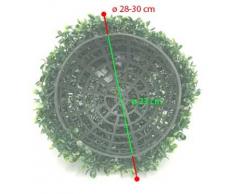 AsiaShopping 1 Sfera BOSSO Artificiale Sintetica Foglie Verdi BUXUS Finto Palla 30 CM