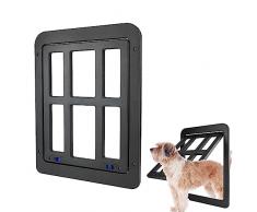 Gattaiola per Zanzariera, Taozoey Nero 31.5 x 25 CM Porta per Gatti, Porta per Cani da Zanzariera con Magnetica, Cat Flap Door, Pet Screen Door, Zanzariera per Cani, Adatta per Cuccioli e Gatti