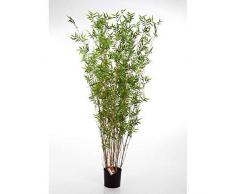 artplants.de Cespuglio di bambù Artificiale Daya, 1560 Foglie, 130cm - bambù Decorativo/Pianta Asiatica