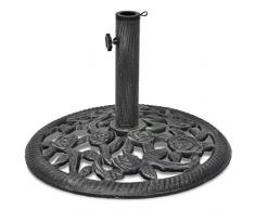 Tidyard Base ombrellone, Supporto per Ombrello, Base per Ombrellone da Giardino in Ghisa 12 kg 48 cm