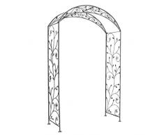Milani Home s.r.l.s. Arco in Ferro per Interno Esterno Giardino Ristorante Bar Albergo Colore Bianco ossidato