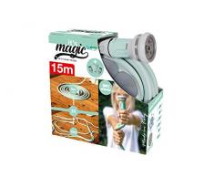 Idroeasy Magic Soft Smart 15m, Tubo da Giardino Estensibile Fino a 3 Volte la sua Lunghezza iniziale Canna Acqua Irrigazione Anti Nodo e Anti Torsione