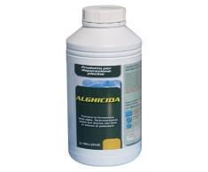 New Plast 2918 - Alghicida Doppia Funzione per Acqua Piscina, Flacone 1 lt