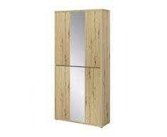 AVANTI TRENDSTORE Flip - Armadio multiuso in legno laminato con ante a battente e ripiani interni, disponibile in diversi colorazioni. Dimensioni LAP 108x212x34 cm