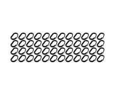 INOOMP 48Pcs Clip Imbracatura da Allenamento Amaca Anello Giocattolo Amache da Arrampicata Accessori Chiusura Portatile E Caribeaners Chiavi U Esterne Bollitore da Campeggio a Forma per