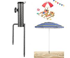 Supporto per Ombrellone per Prati,Supporto per Ombrellone Rimovibile,Base per Ombrellone con Ancoraggio a Terra,Picchetto per Ombrellone,Picchetti Ombrellone Spiaggia
