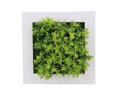 Zentto Simulazione Pianta Portafoto Fiore Artificiale in plastica con Cornice Decorazione da Parete per Giardino Esterno Balcone Portico Soggiorno Nursery