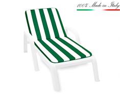 Cuscino copri sedia UNIVERSALE morbido girasoli seduta poltrona sdraio tessuto cotone per piscina mare giardino mod.IBIZA BIANCO 34A