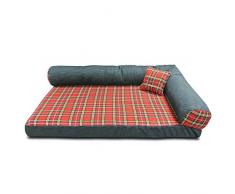 Baldiflex - Cuccioletti, Materassino Cuccia Letto Cuscino Morbida per Cane e Gatto Tobia, 115x70cm