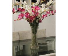 kiuytghnb floreale plastica floreale soggiorno poliestere Orchidee Fiori Artificiali Quilt Purple