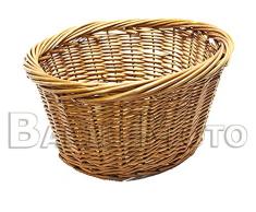 Cesto / Cestino Anteriore Vimini Naturale Bici Bacchetta - City Bike - Elettrica - Graziella - Olanda