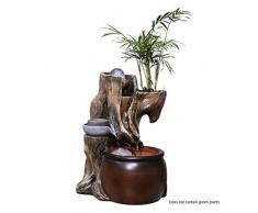 Xilinshop Decorazione dellhome Office Fontana da Tavolo Indoor Fontana Cascata Nature Garden 12.6 Fontana Desktop Indoor/Outdoor Caratteristica Acqua for tavoli Gardens Patios Fontana Decorativa