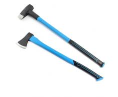 XPOtool Set ascia e martello da spacco 1,5 kg 2,7 kg manico in fibra di vetro Utensile spaccalegna