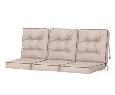 Bjird Cuscino per Panchina - Cuscini Morbidi per Seduta e Schienale, Cuscino per panche da giardino a dondolo, Cuscino per panca altalena Hollywood - 180 cm (3 x 60 cm) - beige