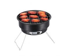 SRHNXW Griglia a Carbone Rotondo,Barbecue Portabile per 3-5 Persone,per Feste allAperto e Campeggio per Grande Famiglia