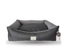 Ligo Oliver - lettino cuccia per cani idrorepellente resistente ai graffi.Cuscino per cane materasso per cani. Cuccia per Cani antimacchia.REALIZZATO IN ITALIA (M: 70 x 55 cm, ANTRACITE/GRIGIO)