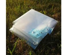 LIXIONG Telone Telo Copertura Plastica Spessa Trasparente Ombrellone e Resistente agli Agenti atmosferici Balcone all'aperto A Prova di Polvere Sicuro e inodore, 14 Dimensioni