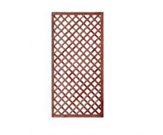 GrecoShop Griglia/Steccato/Pannello grigliato in Legno trattato per Giardino e terrazzo 180x90cm
