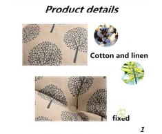 Cuscino da Meditazione Seggiolino Tondo -DOTBUY Cuscino Lounge da Esterno Cuscino per mobili e Arredamento da Giardino Federa Cotone e Lino Resistente 100% Imbottiti (50 * 50cm,Grigio Scuro)