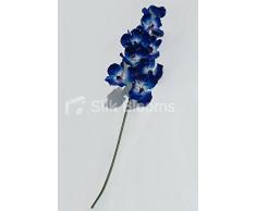 Orchidee artificiali, colore: blu notte, Real Touch Vanda orchidee, colore: blu