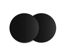 BESTONZON BBQ Grill Pad Black Grill Tappetino Rotondo per Cucina Domestica