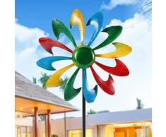 SUCHUANGUANG Girasole Girasole Girandola Paillettes Ruota Whirligig Decorazioni per Feste da Cortile