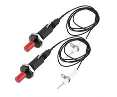 XAVSWRDE 2 Pz Accensione Piezoelettrica Piezo Accensione Gas Accensione Piezoelettrica Cucina a Gas Accensione Piezoelettrica Caldaia 1 Metro di Lunghezza per Grill Barbecue e Stufa a Gas