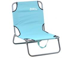 just be... Spiaggina Mare Pieghevole In Alluminio - Sedia Sdraio Da Spiaggia Da Giardino Da Campeggio Da Esterno - Sdraietta Mare Portatile Leggero - Sdraia Sediette Mare Multiuso